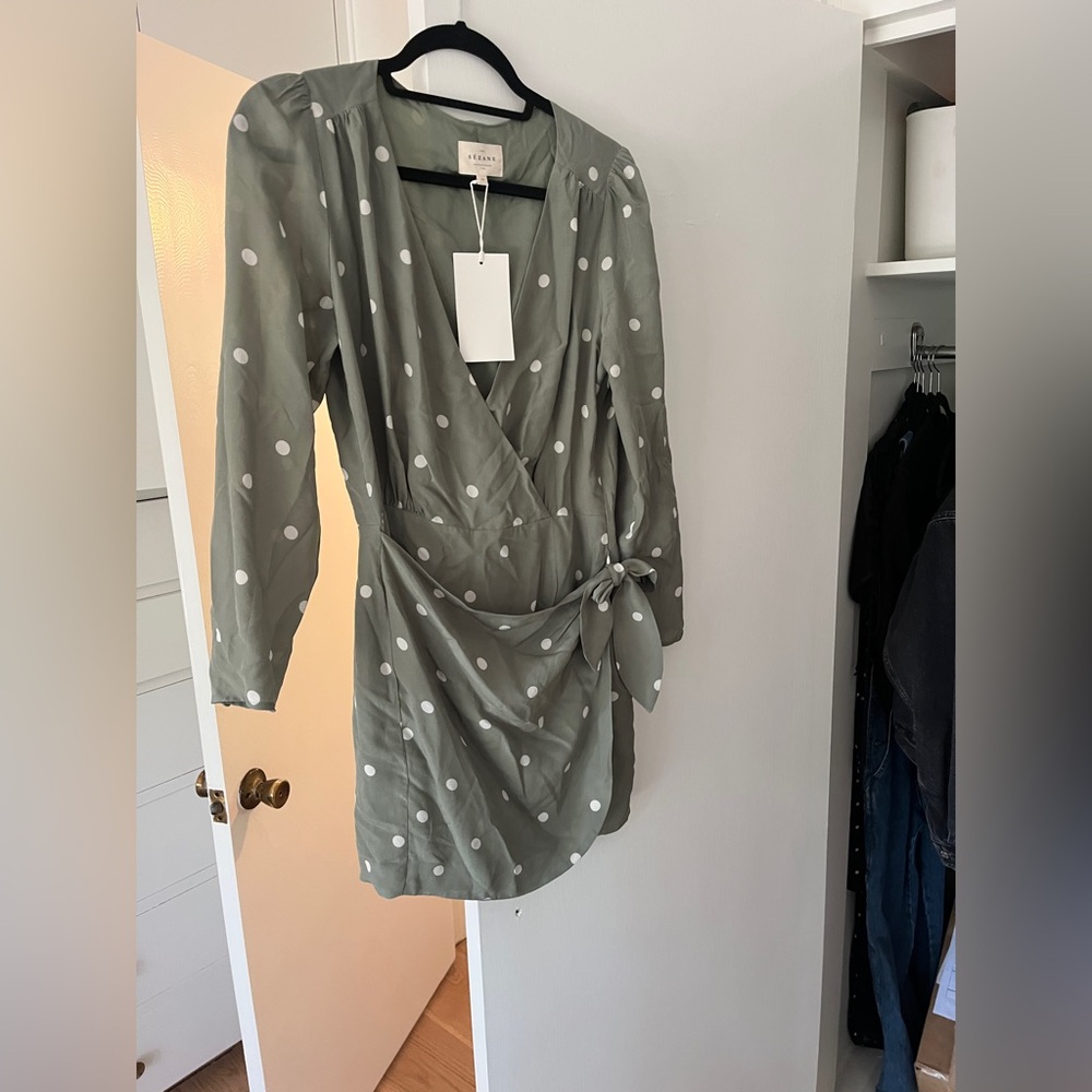 Sézane polka dot dress